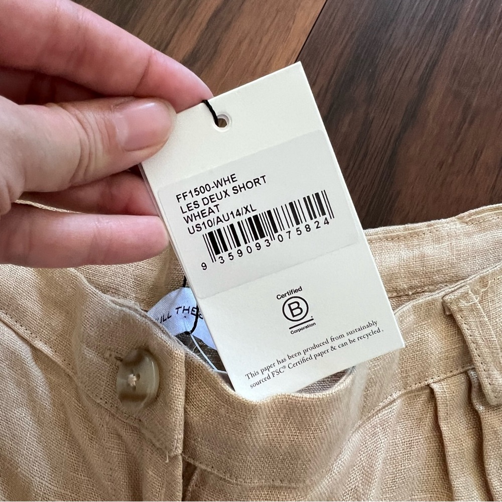 NWT Faithfull the Brand Les Deux Linen Shorts - Picture 8 of 9